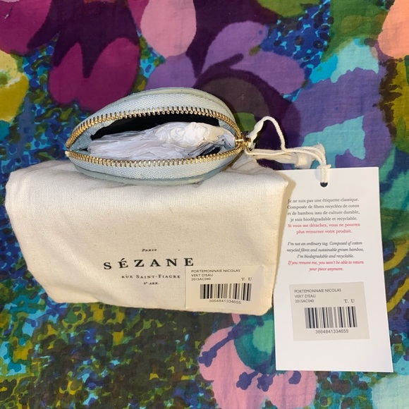 Sézane BNWT Suede Coin Purse - Picture 3 of 3
